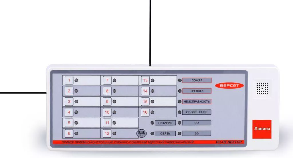 Прибор Сибирский Арсенал ВС-ПК ВЕКТОР ЛАВИНА приемно-контрольный адресный радиоканальный