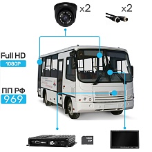 Комплект видеонаблюдения Sowa Автобус среднего класса Комплект видеонаблюдения Sowa Автобус среднего класса